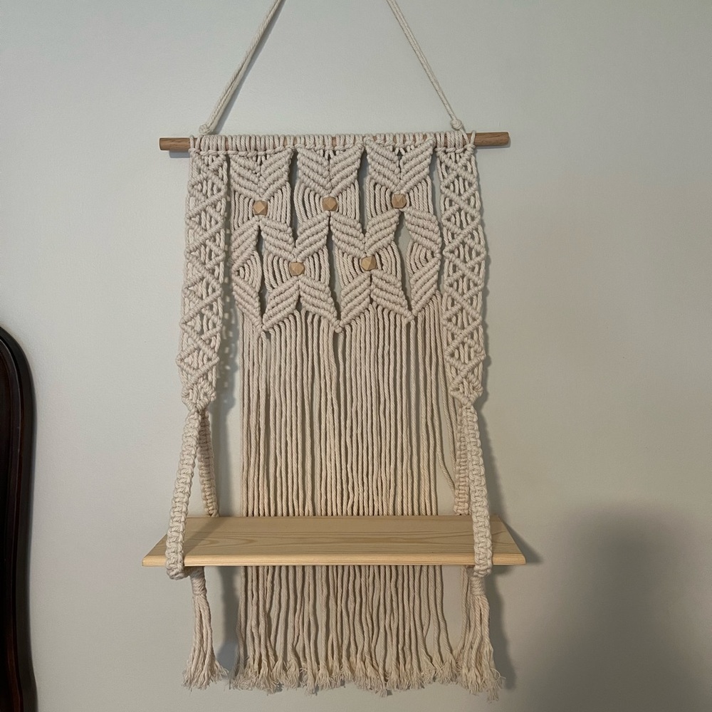 Macrame Hanging Shelf